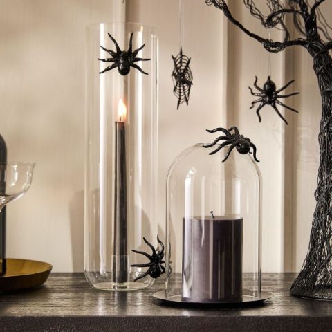 halloween spider candle holders