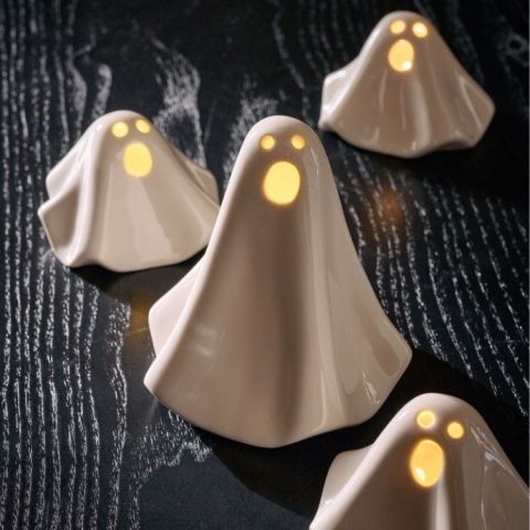 ceramic ghost halloween decor